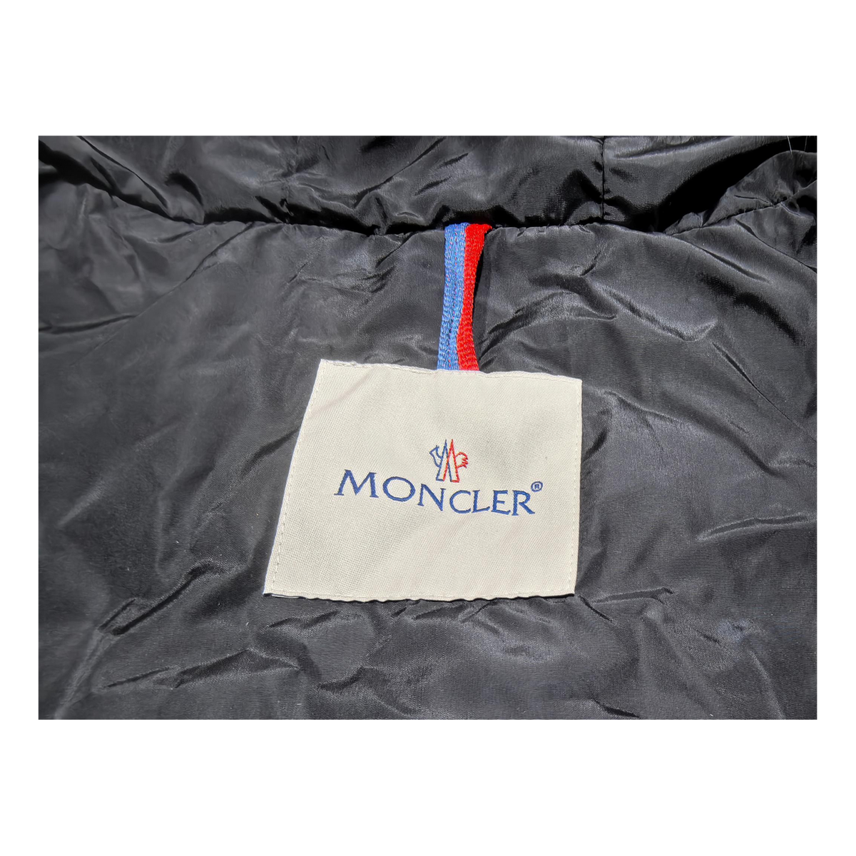 Moncler Four-Pocket Belted Fur-Trim Down Jacket - Black