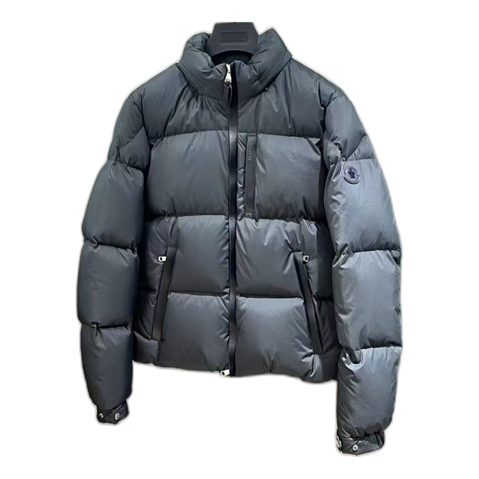 Moncler Stand-Collar Down Puffer Jacket - Black