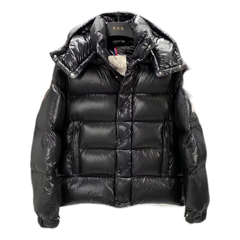 Moncler Maya 70th Anniversary Glossy Hooded Down Jacket