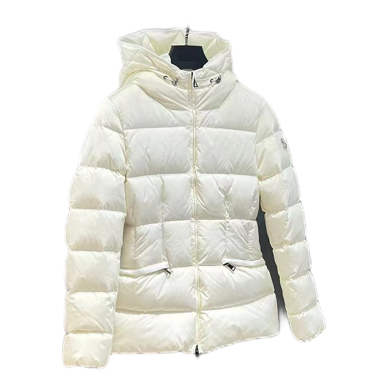 Moncler Drawstring-Hood Fitted Down Puffer Jacket