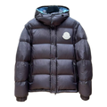 Moncler Oversized Hooded Down Puffer Jacket with Chest Badge