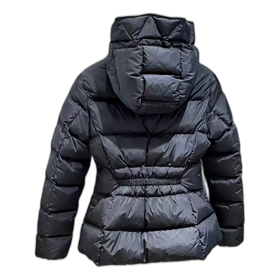 Moncler Drawstring-Hood Fitted Down Puffer Jacket
