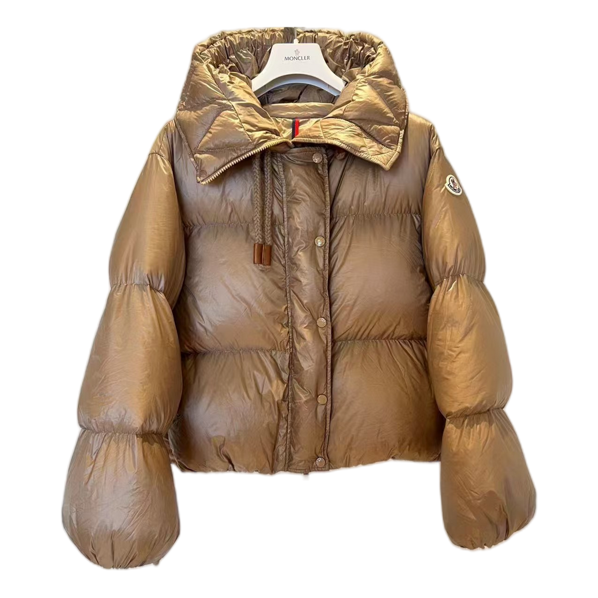 Moncler Borey Hooded Down Puffer Jacket - Bronze