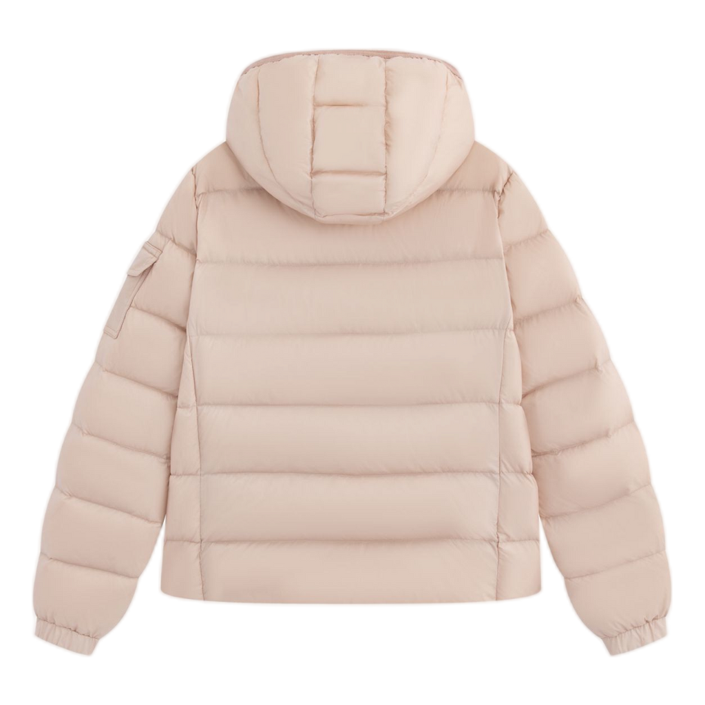 Moncler Gles Fitted Hooded Down Puffer Jacket