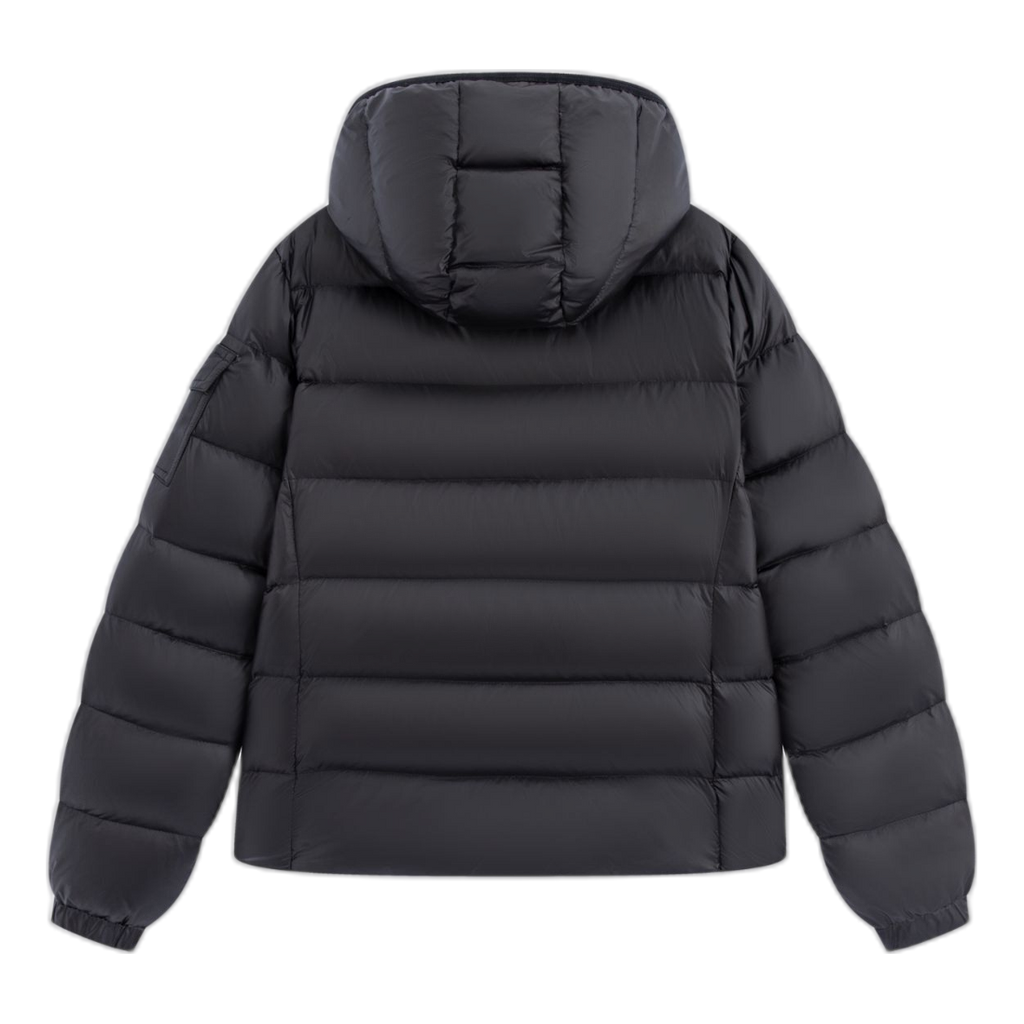 Moncler Gles Fitted Hooded Down Puffer Jacket