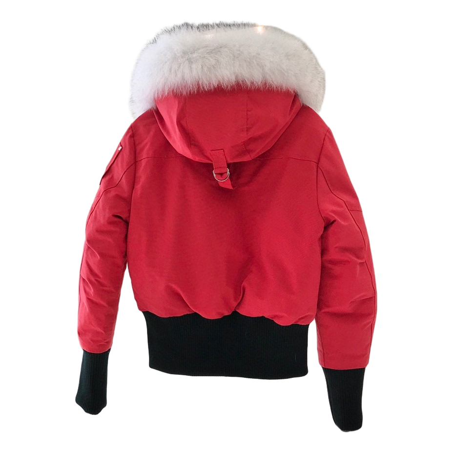 Moose Knuckles Debbie Bomber Jacket with Fur-Trim Collar
