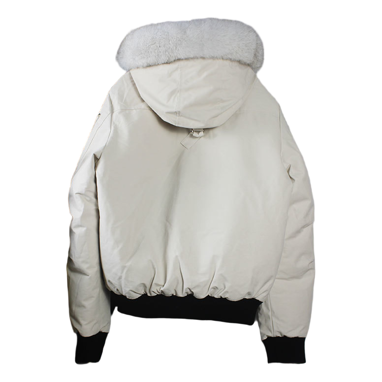 Moose Knuckles Ballistic Bomber Jacket with Fur Trim